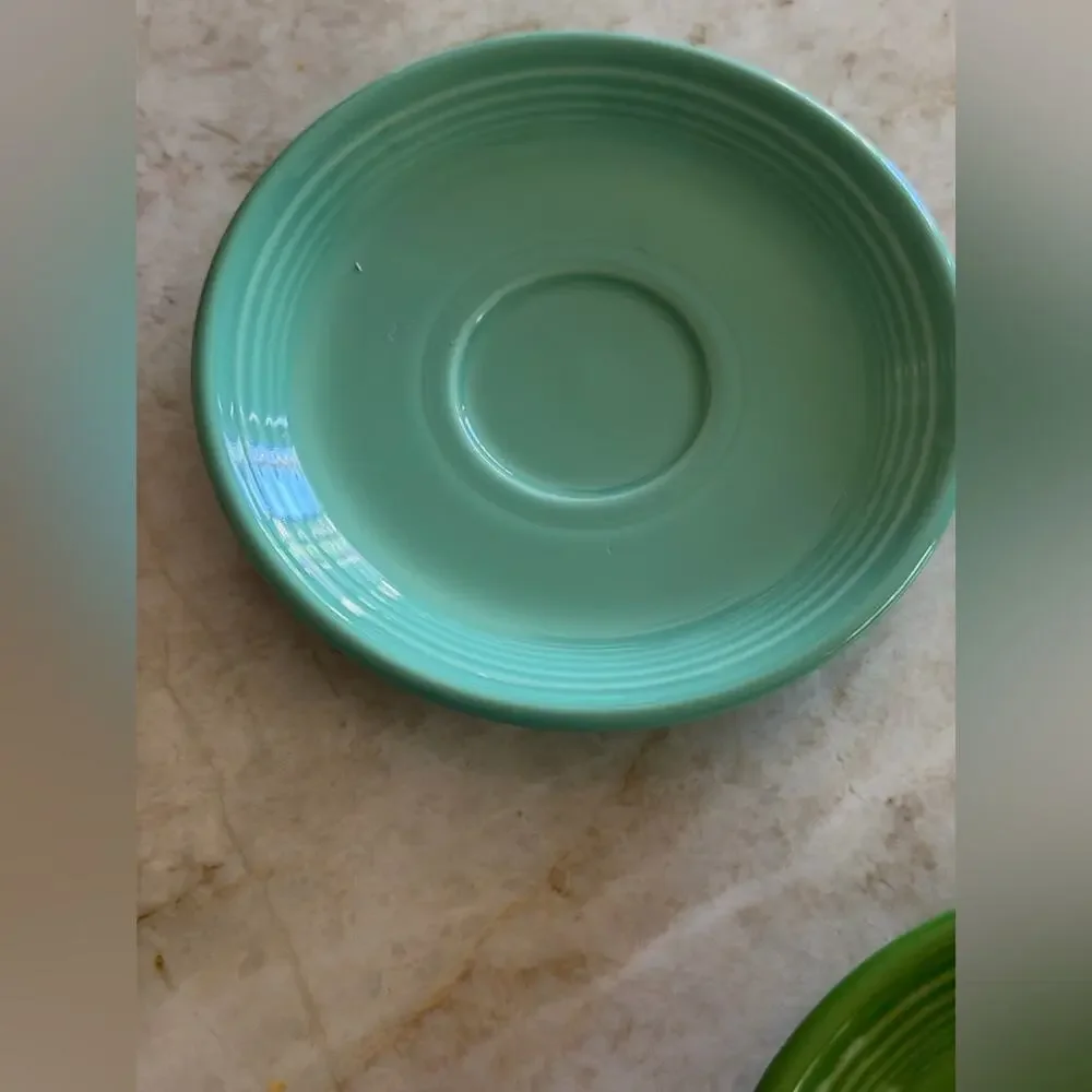 Fiesta Ware saucer small plates x4 Vintage colors